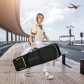 NNECW Soft-Sided 600D Oxford Golf Travel Bag with Wheels & Pocket